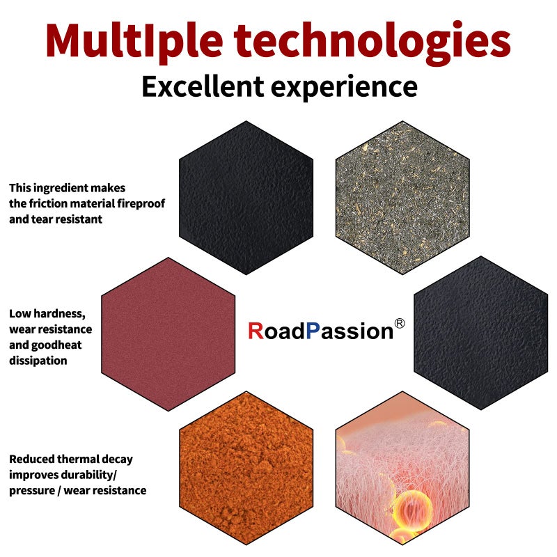 Road Passion Rear Brake Pads for CAN-AM Spyder RS Phantom Black 09 R/Spyrder RT-S 10-12 R/Spyder RT 10-12 R/Spyder RS-S 10-12 R/Spyder RS 10-12 R/Spyder RT LTD 11-12 R - Image 3